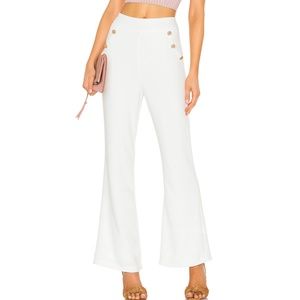 Superdown Harper High Rise Button Wide Leg Pants